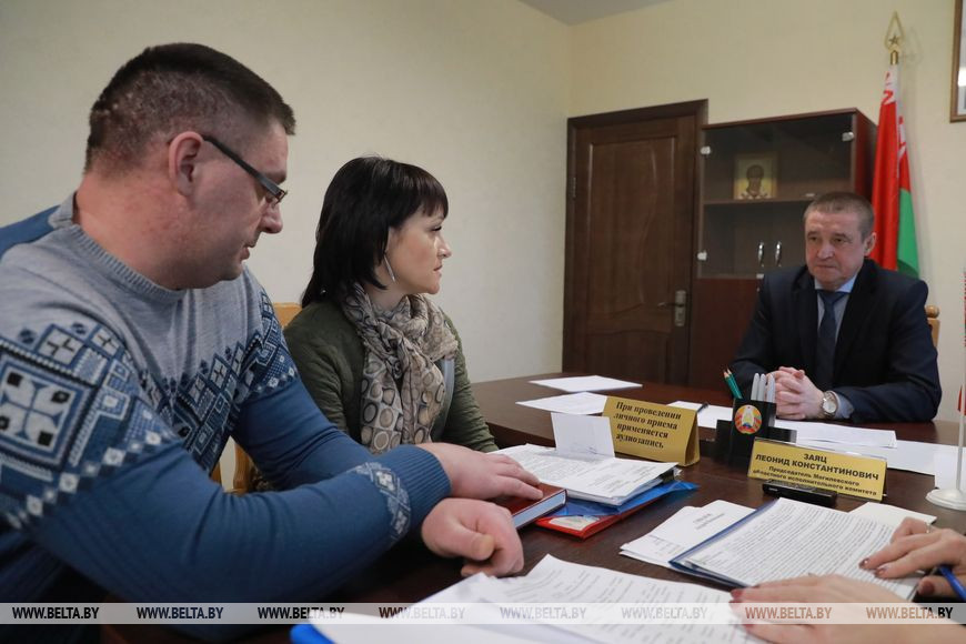 Леонид Заяц провел личный прием в Кричеве