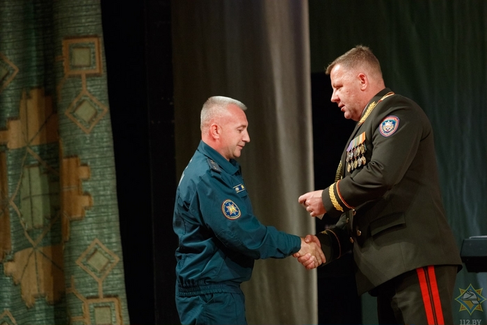 45 лет пожарному аварийно-спасательному отряду №7 отметили в Бобруйске