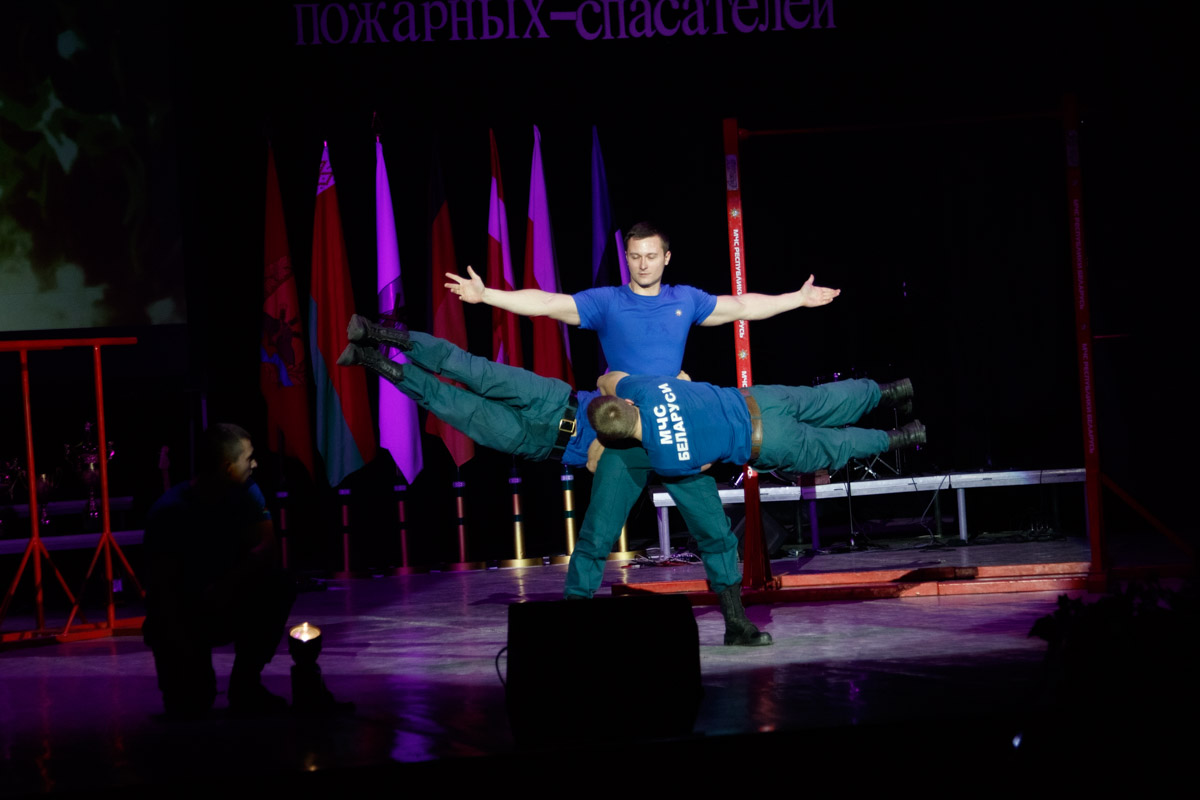 Турнир среди подразделений пожарных-спасателей проходит в Бобруйске