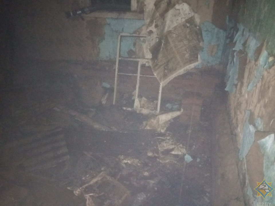 Горел дом в Мстиславле: предположительно – попала молния