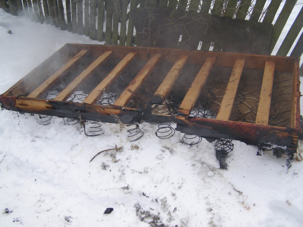 В Глусском районе на пожаре погиб местный житель