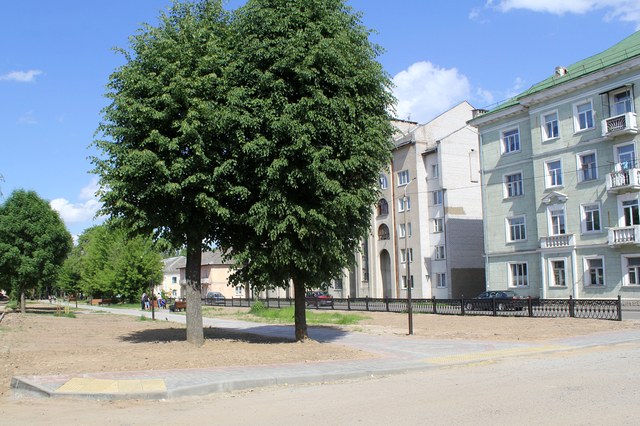 Сквер по улице Менжинского в Могилеве благоустроят к середине июня