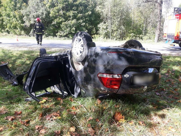 «Фольксваген» опрокинулся в Могилевском районе, водитель госпитализирован
