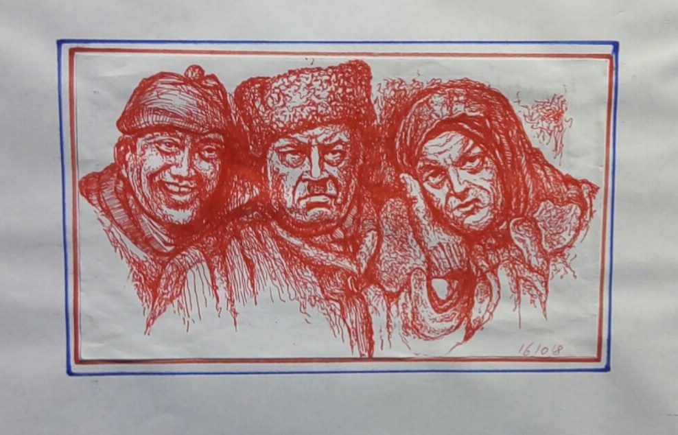 Выставка графических работ, написанных шариковой ручкой, откроется в Чаусах 23 октября. Фото