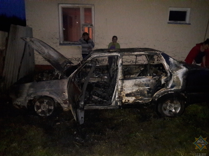 Автомобиль горел в Краснополье