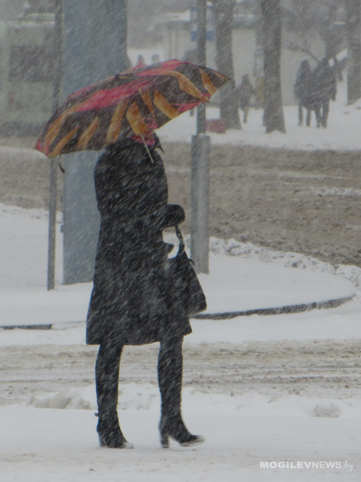 В субботу до +2 градусов и продолжительный мокрый снег ожидается в Могилевской области