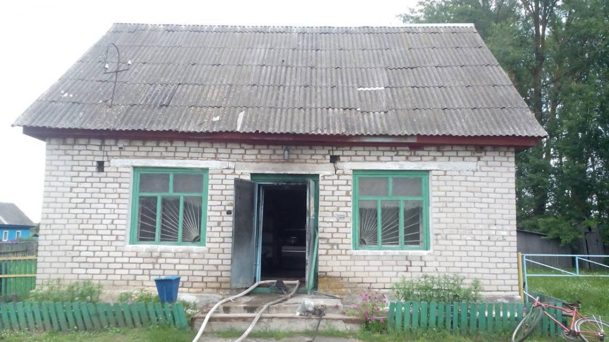 Магазин горел в Быховском районе
