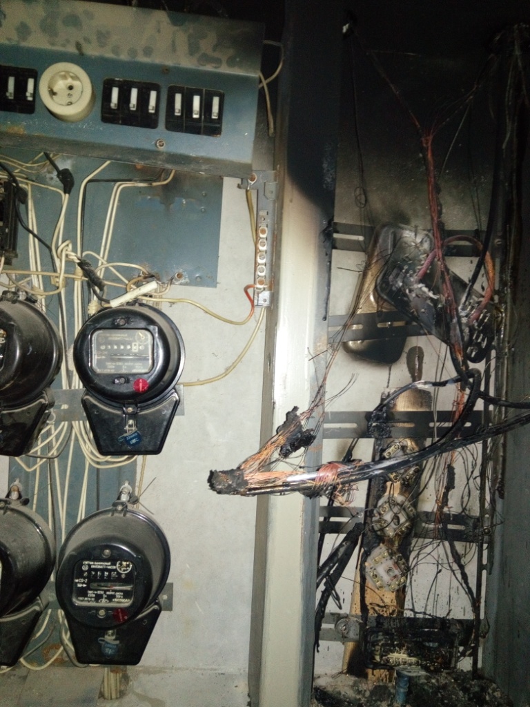 В доме на Первомайской в Могилеве горел электрощит