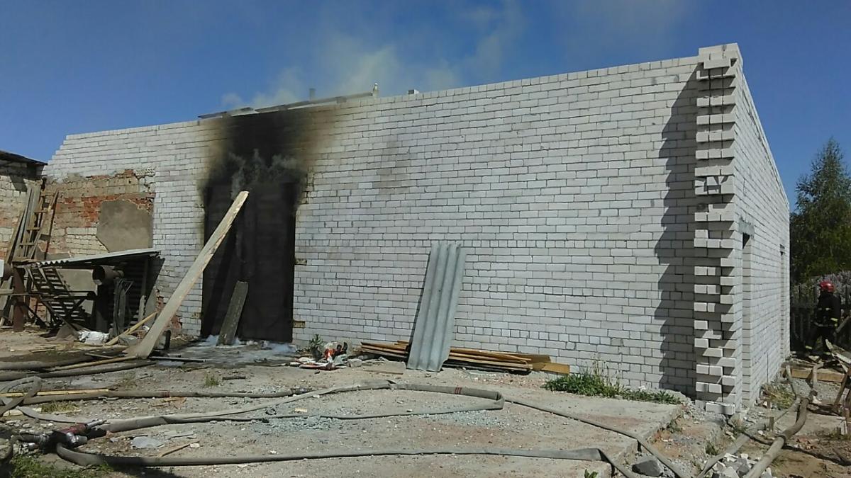 Пожар на пилораме тушили в Осиповичах