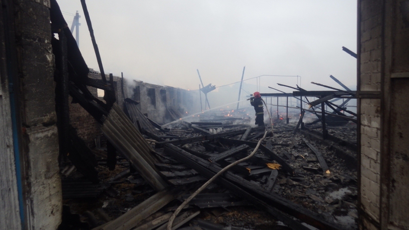 Пожар на ферме произошел в Быховском районе