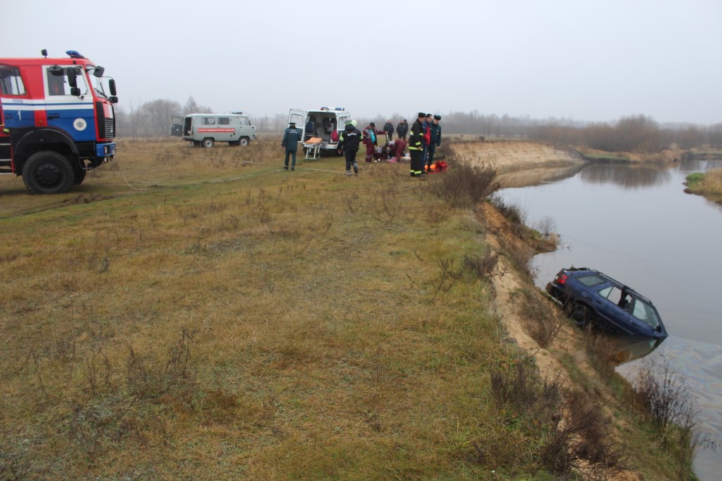 Автомобиль в Глуске опрокинулся в реку, погибли два человека