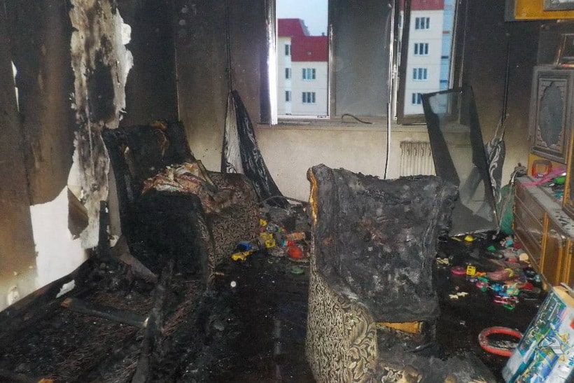 Двое детей погибли на пожаре в Бобруйске