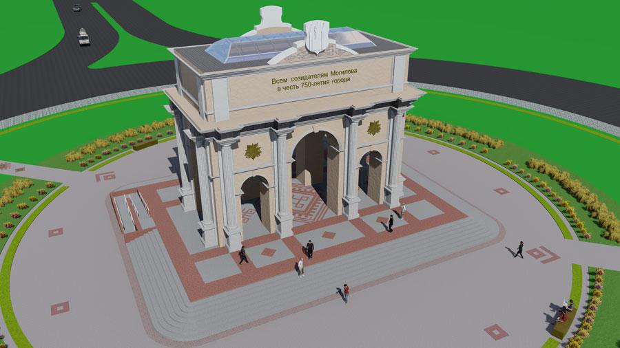 Строящуюся арку в Могилеве планируют сдать ко Дню города