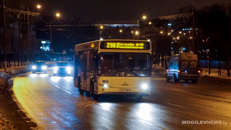 Общественный транспорт в Новый год в Могилеве будет работать всю ночь