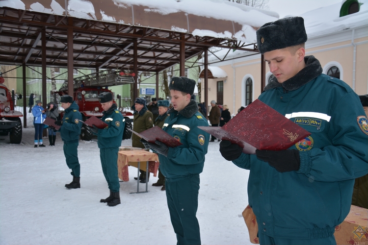 Молодые спасатели Могилевщины приняли присягу. Фото