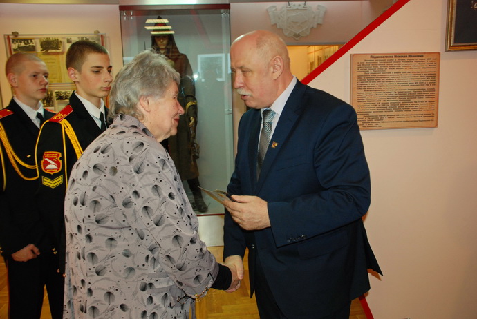 Медалью «100 год міліцыі Беларусі» посмертно награжден ветеран войны и органов внутренних дел Николай Подшиваленко