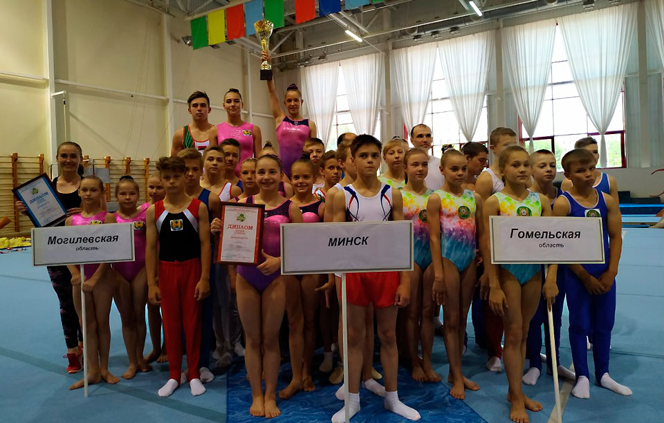 Республиканская спартакиада школьников по спортивной гимнастике прошла на базе дворца гимнастики Могилева