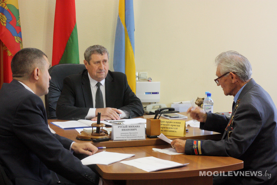 Помощник Президента  – инспектор по Могилевской области Михаил Русый провел прием граждан в Славгородском районе