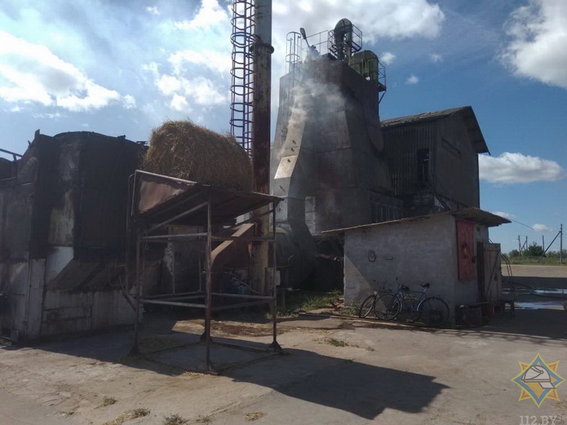 Пожар на зерносушилке ликвидировали в Мстиславском районе