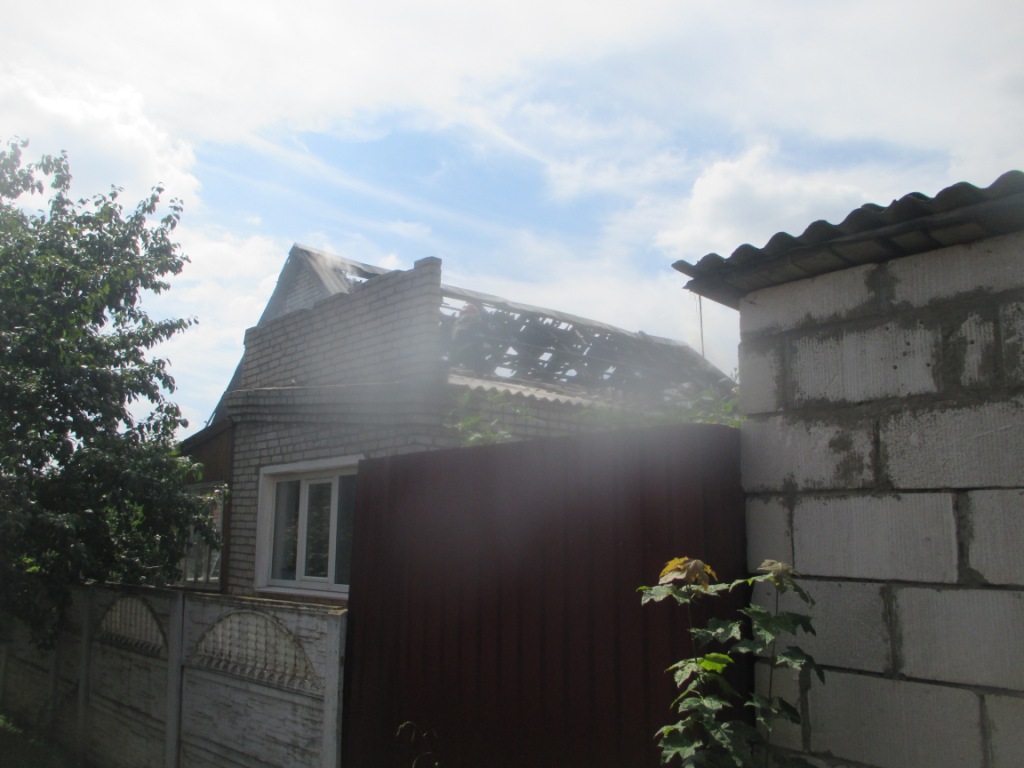 На улице Осипенко в Могилеве горел дом