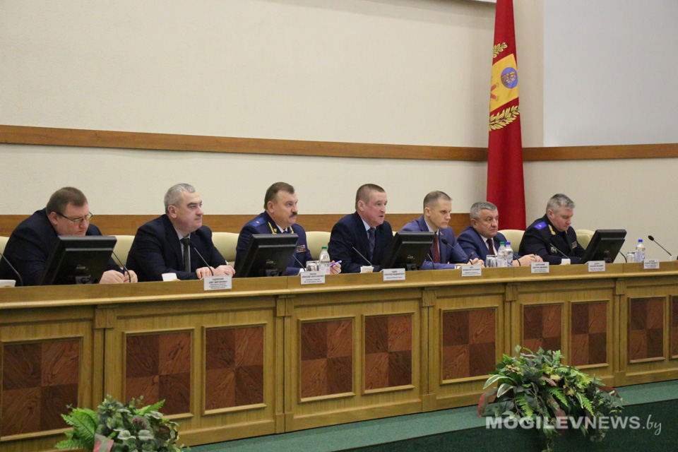Совещание по борьбе с преступностью и коррупцией прошло в Могилеве. Фото