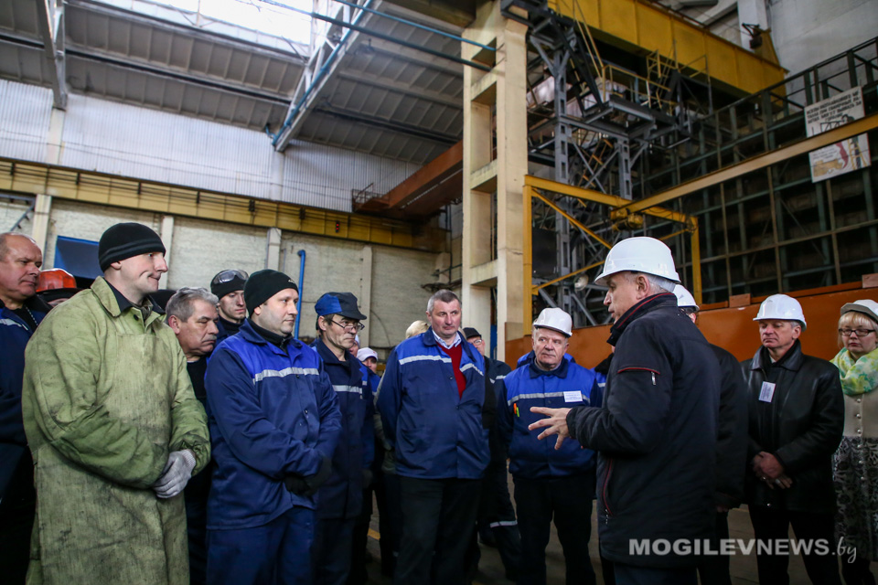 Могилевский завод «Строммашина» посетил председатель Федерации профсоюзов Беларуси. Фото