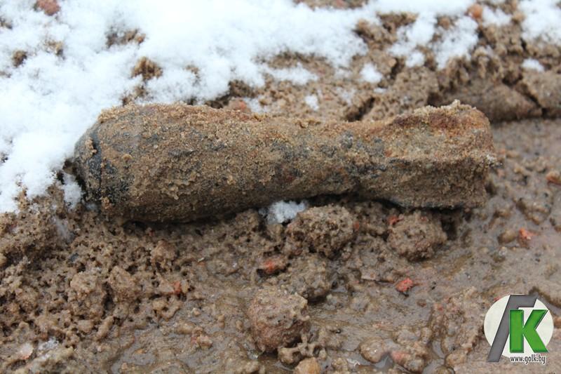 Минометную мину времен войны нашли в Костюковичах