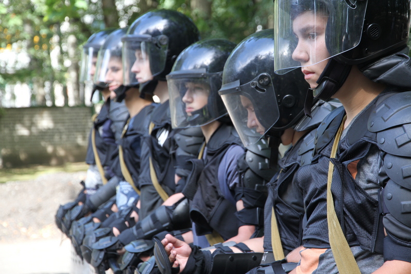 Круглосуточный лагерь «Дзержинец» третий год подряд работал на базе Могилевского института МВД. Фото