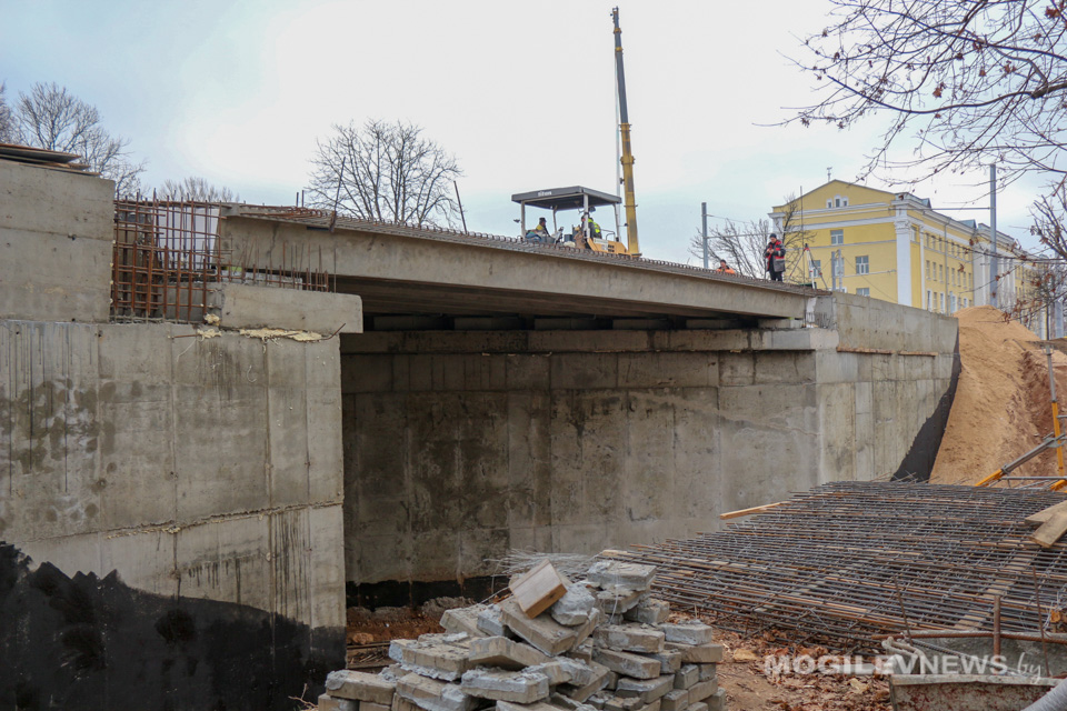 Движение транспорта по мосту на Первомайской в Могилеве откроют 7 ноября