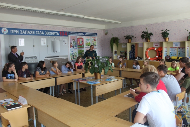 В гимназии Глуска открылся класс безопасности