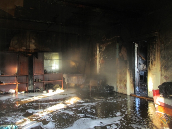 Могилевчанин спас на пожаре соседа