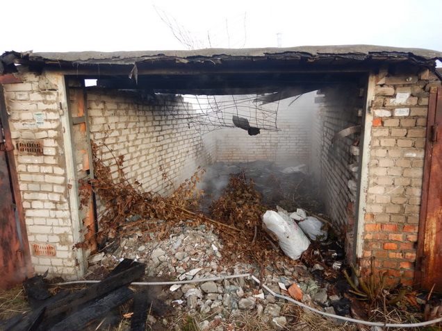 В Могилеве горел гараж, виновные устанавливаются