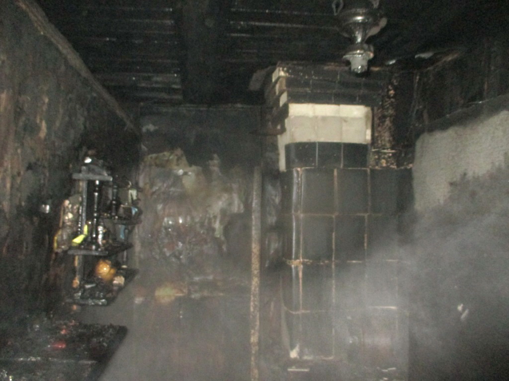 Двухквартирный дом горел ночью в Могилеве