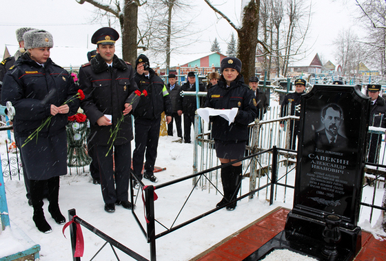 Обновленный памятник первому начальнику рабоче-крестьянской милиции района открыли в Краснополье
