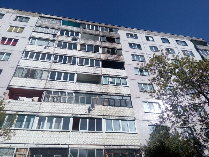 Пожар на балконе многоэтажки тушили в Могилеве