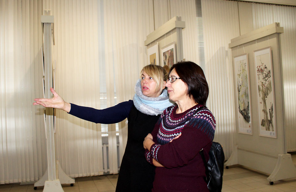 Выставочный проект «Шедевры китайской живописи из города Шэньчжэнь» завершил свою работу в Могилеве. Фото