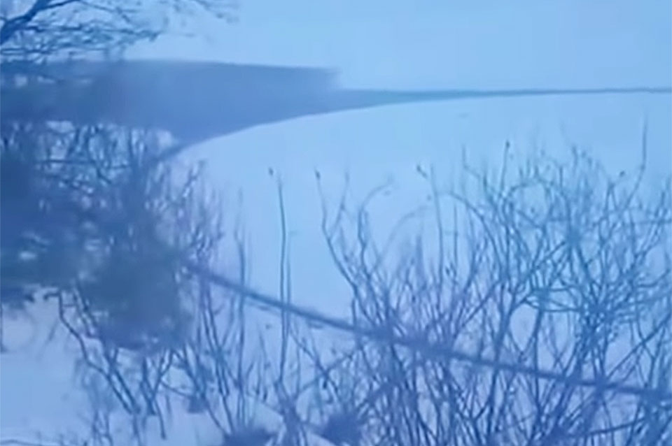 В Чаусах засняли природный феномен - идеальный ледяной круг на реке. Видео