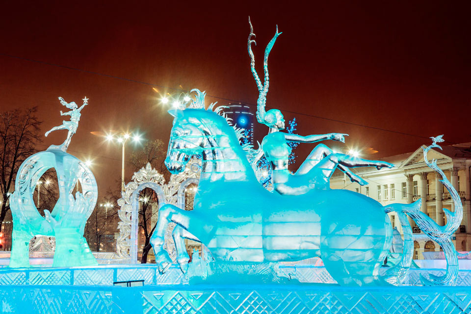 Парк ледяных фигур откроют в Подниколье в новогодние праздники