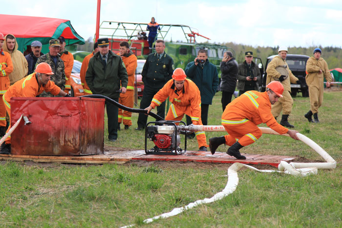 Осиповичский опытный лесхоз стал победителем республиканских соревнованиях по лесопожарному мастерству