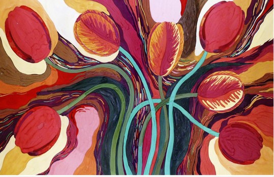 Выставка Елены Нелюбиной «Цветы и люди» работает в Бобруйске