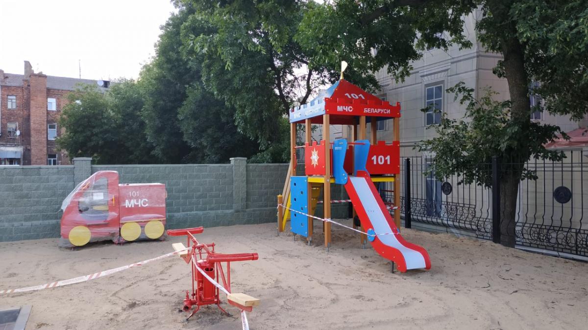 Детская площадка МЧС появится в Могилеве. Фото