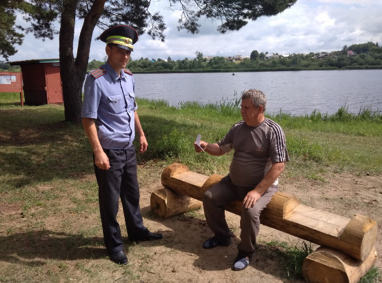 Рейд в местах массового отдыха прошел в Климовичском районе