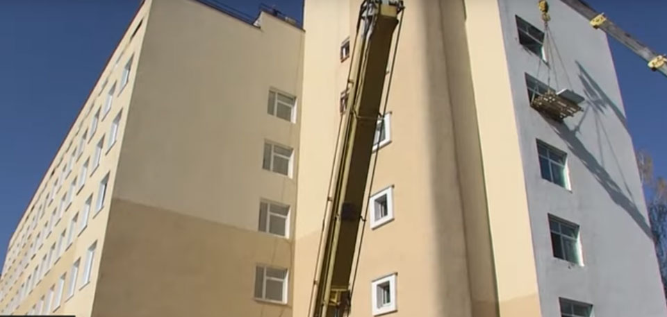 Реконструкцию роддома заканчивают в Могилеве. Видео