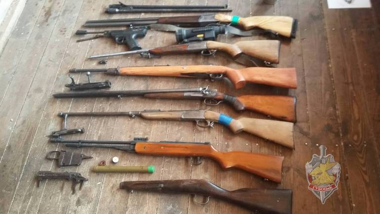 Арсенал оружия и боеприпасов изъят в Дрибинском районе