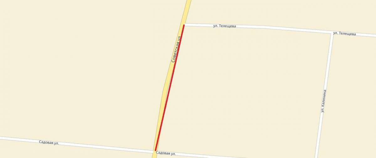 В Белыничах 4 мая будет временно ограничено движение транспорта по улице Советской