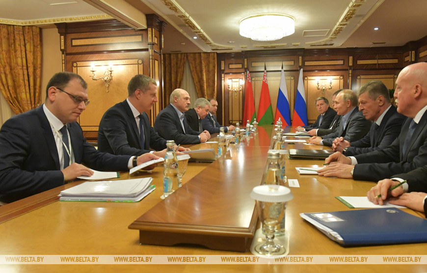 Переговоры Лукашенко и Путина в Красной Поляне завершились
