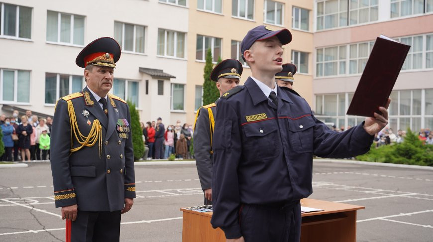 Ряды курсантов Могилевского института МВД пополнили 170 новобранцев
