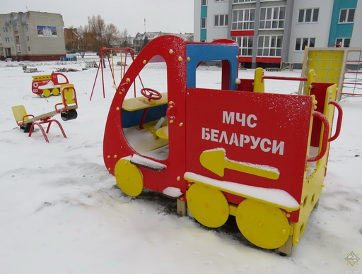 Еще одна детская имиджевая площадка МЧС появилась в Дрибине