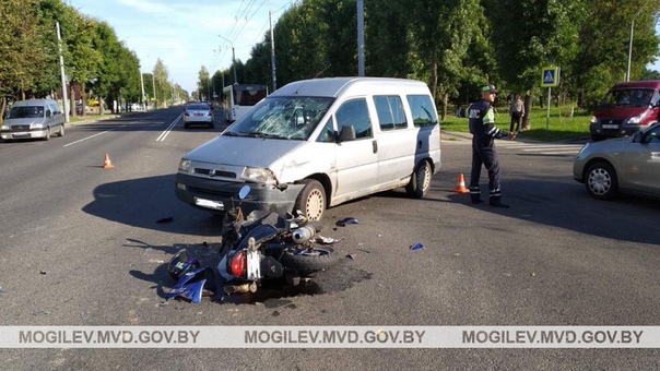 Водитель «Fiat» в Могилеве столкнулся с мопедом