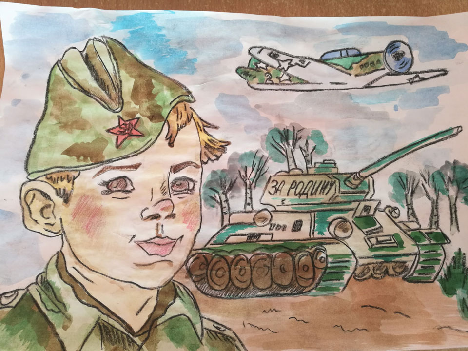 Могилевские дети рисуют войну